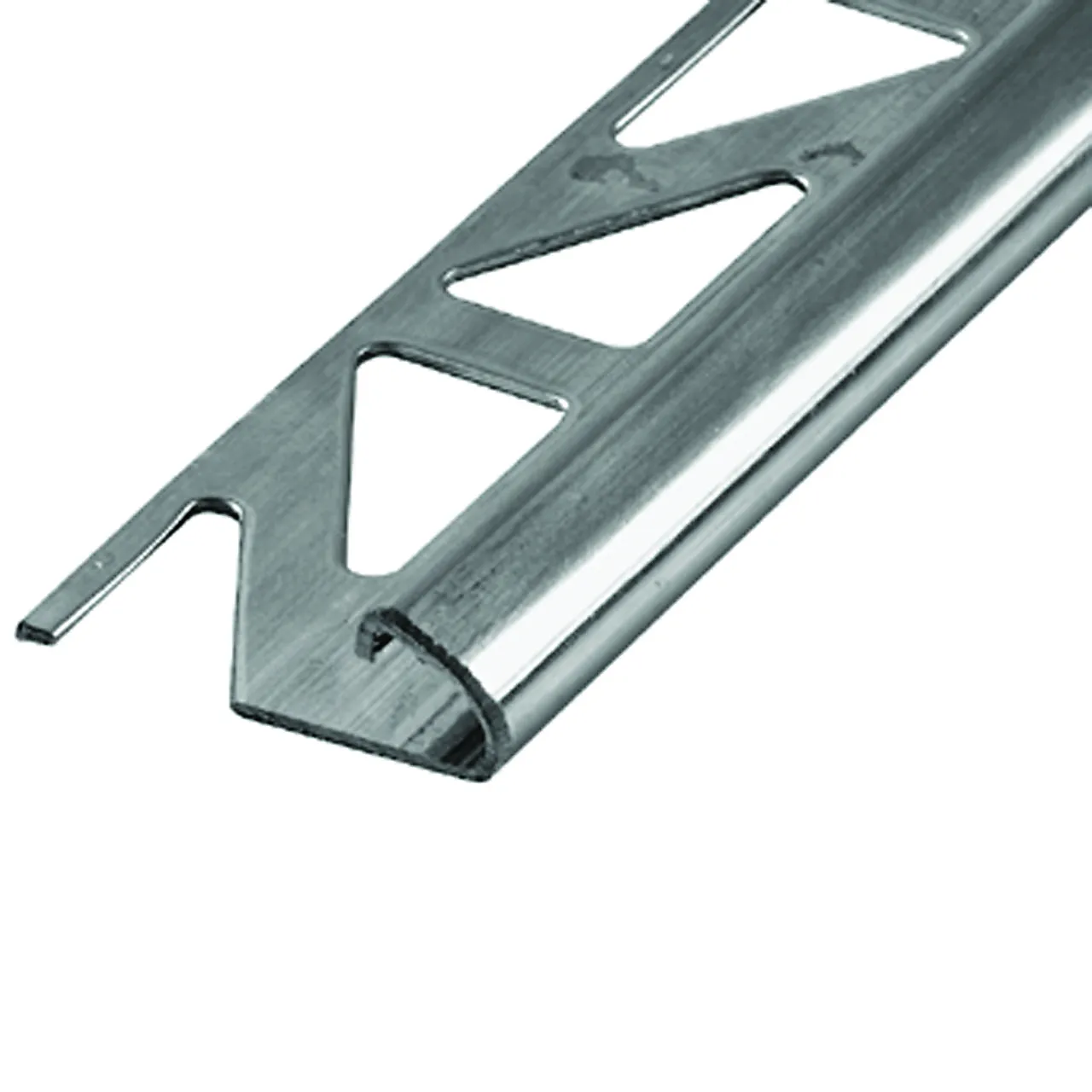 Flislist 8mm rustf stål 2,5m