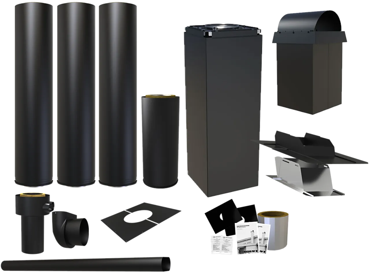 Stålpipe komplett COMBI NVI3000