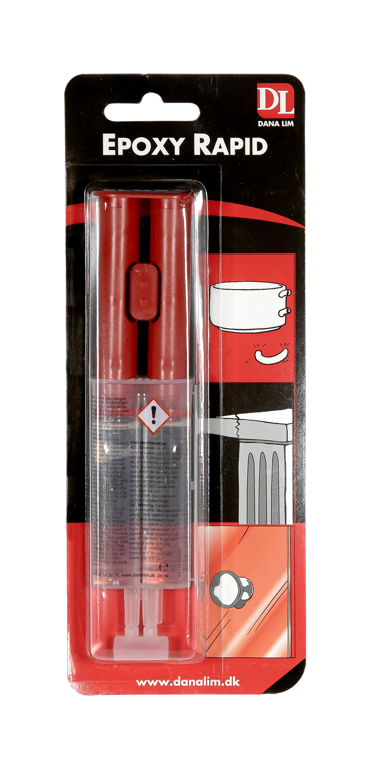 Epoxy rapid 332 hurtigherdende epoxylim 24 ml