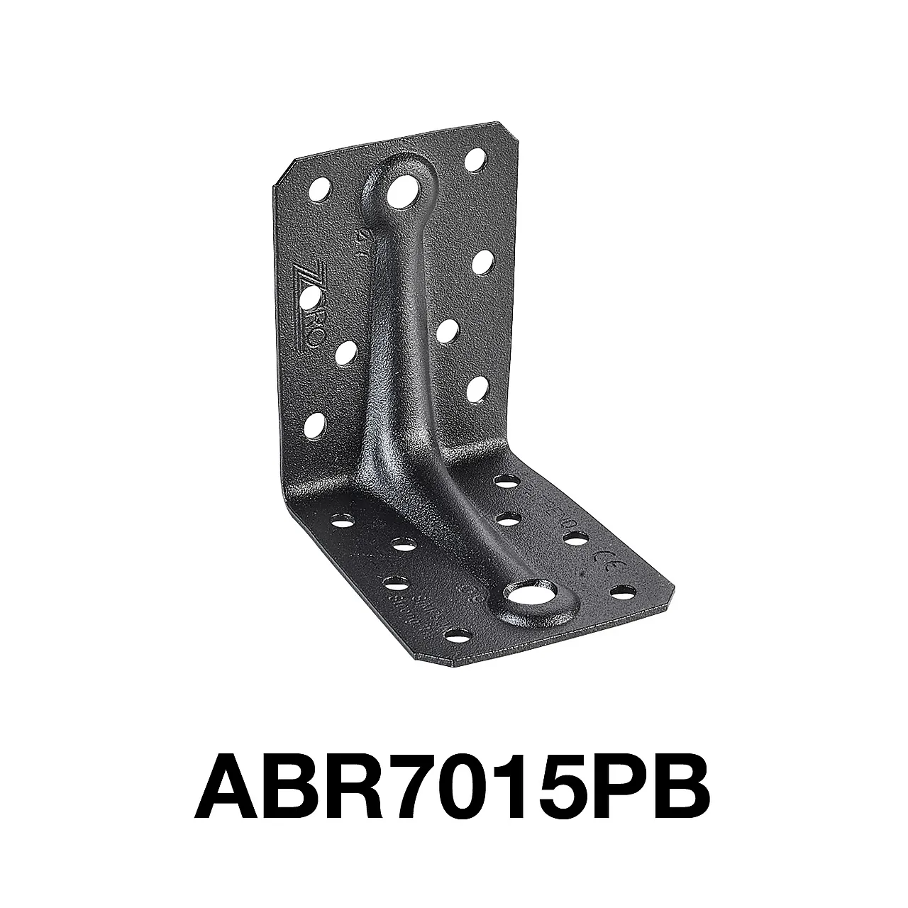 Vinkelbeslag sort 70x70x55 mm null - 70x70x55 - 2 - Miniatyr