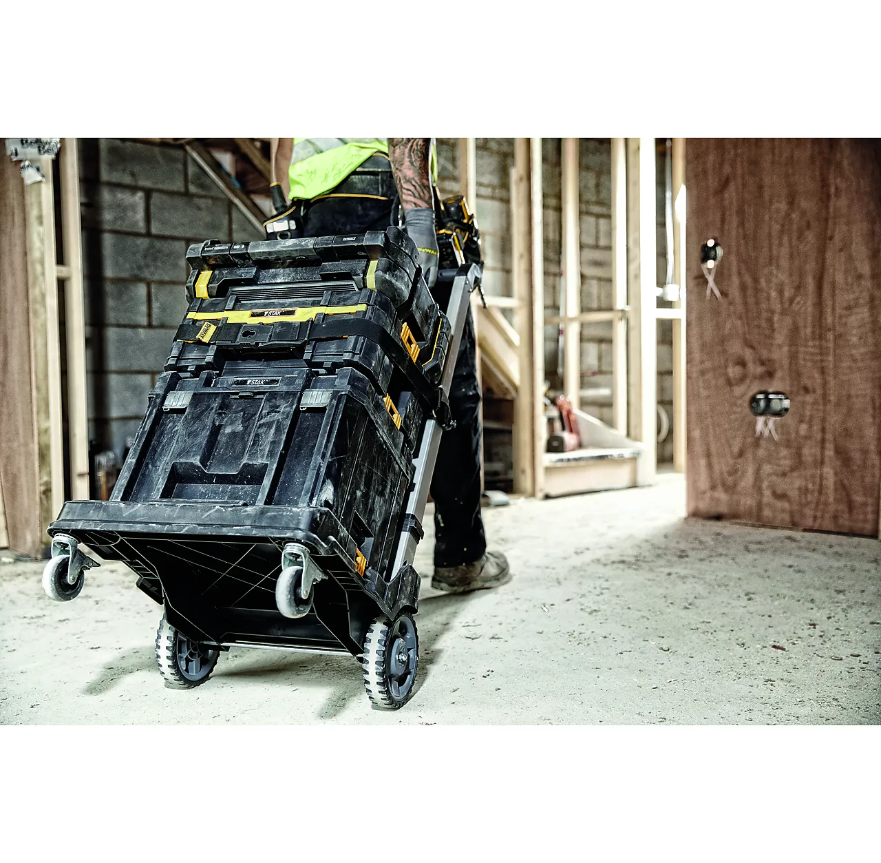 DEWALT transportvogn/tralle TSTAK, lastekapasitet 100kg null - null - 3 - Miniatyr