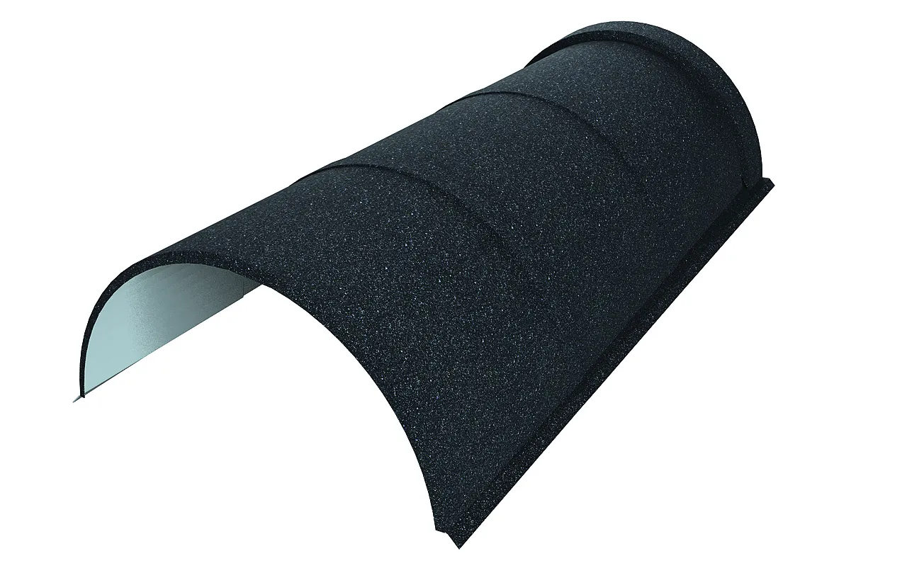 Decra møne buet kullsort Decra møne buet kullsort