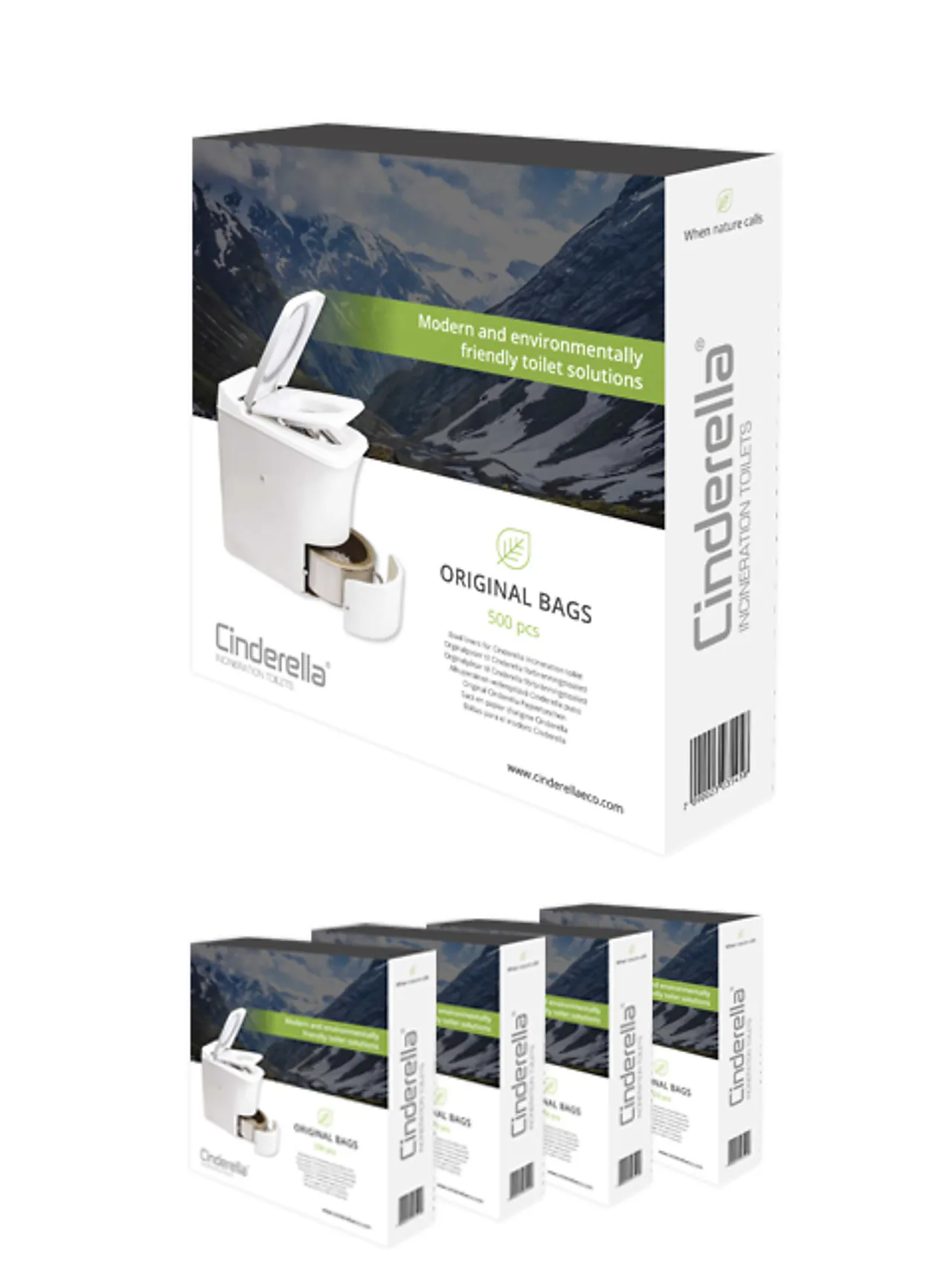 Papirposer 5pk cinderella originale papirposer