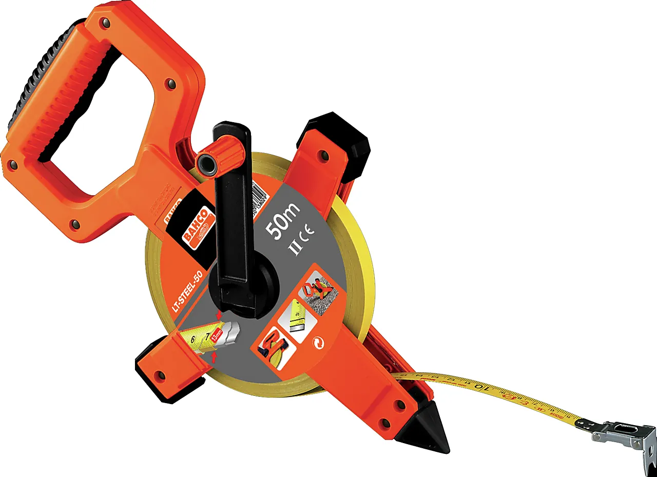 Målebånd stål 50 meter