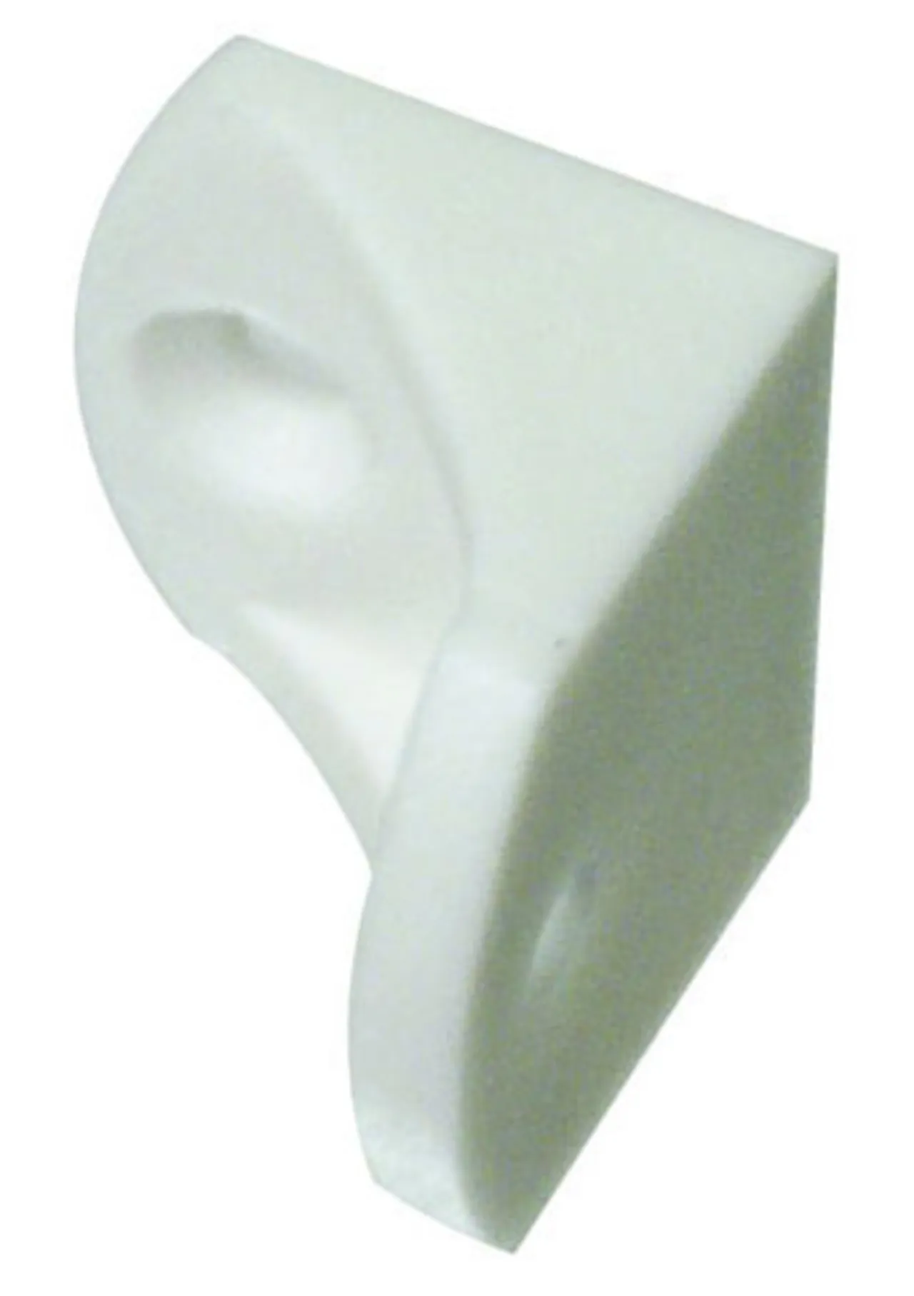 Møbelvinkel 23 mm hvit plast Møbelvinkel 23 mm hvit plast