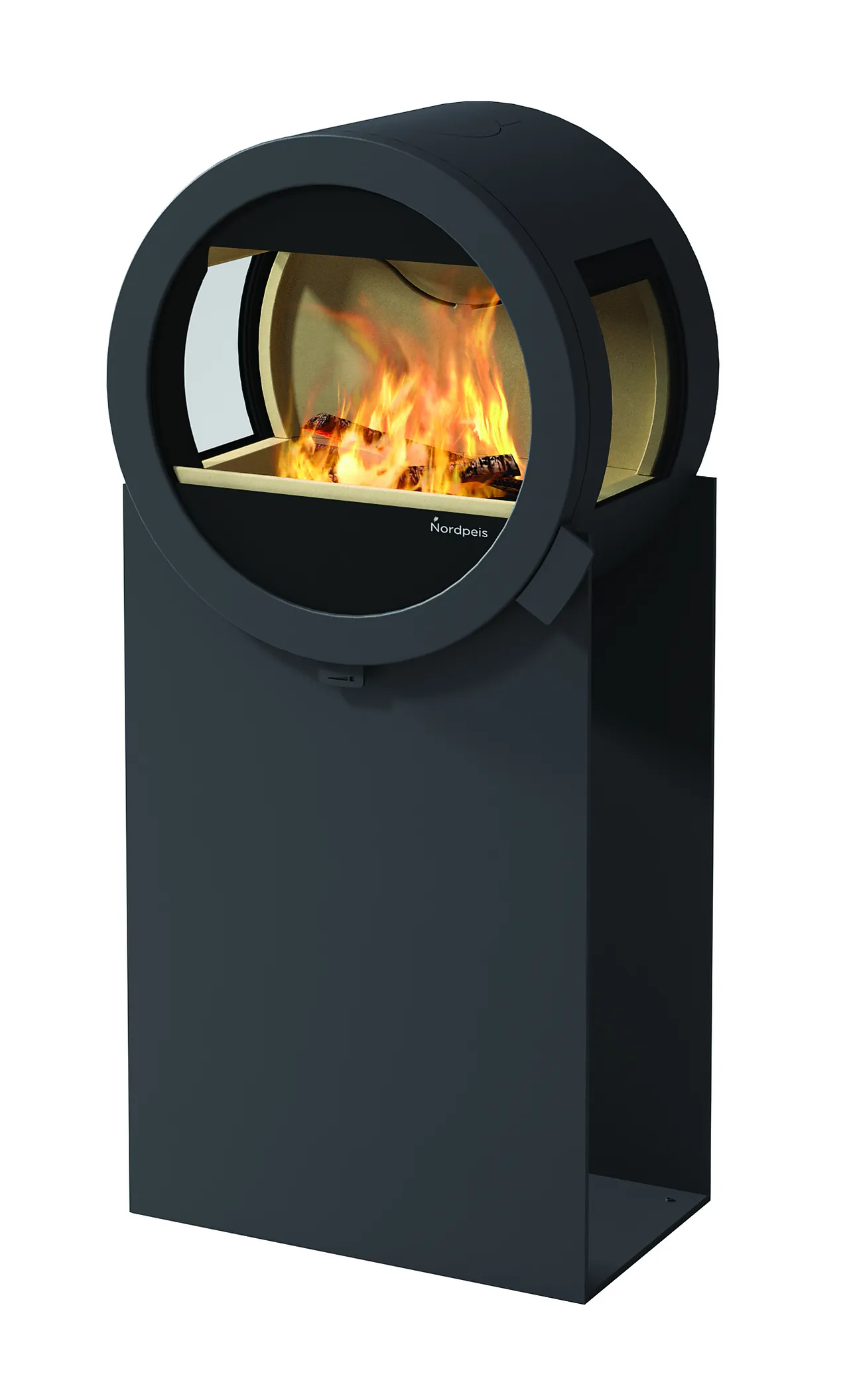 Nordpeis vedovn Me steel med sideglass null - null - 2 - Miniatyr