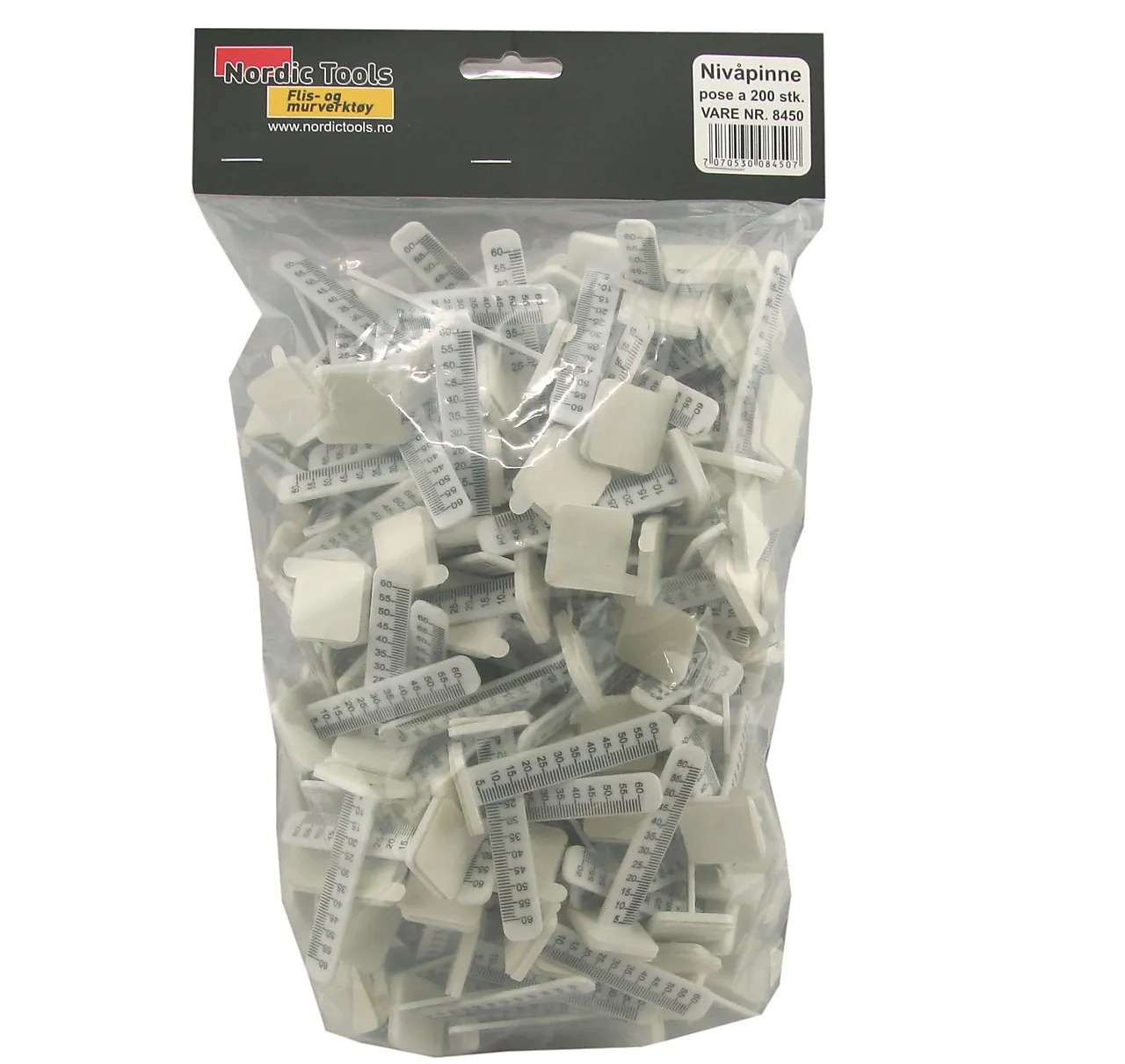 Nivåpinne 200 stk for gulvsparkling