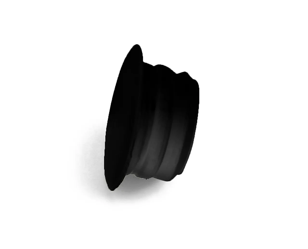 Dekkplugg plast sort 10 stk