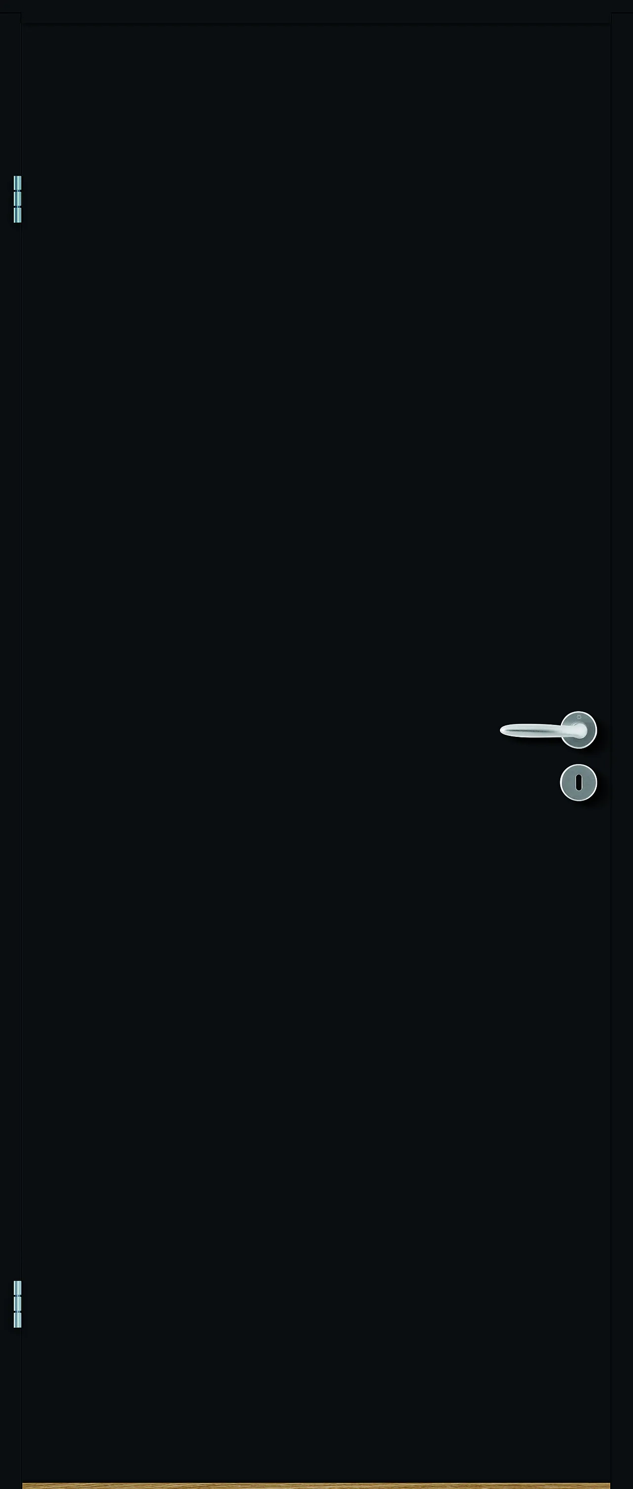 Dørblad innerdør Sletten Kompakt svart 70x210 cm