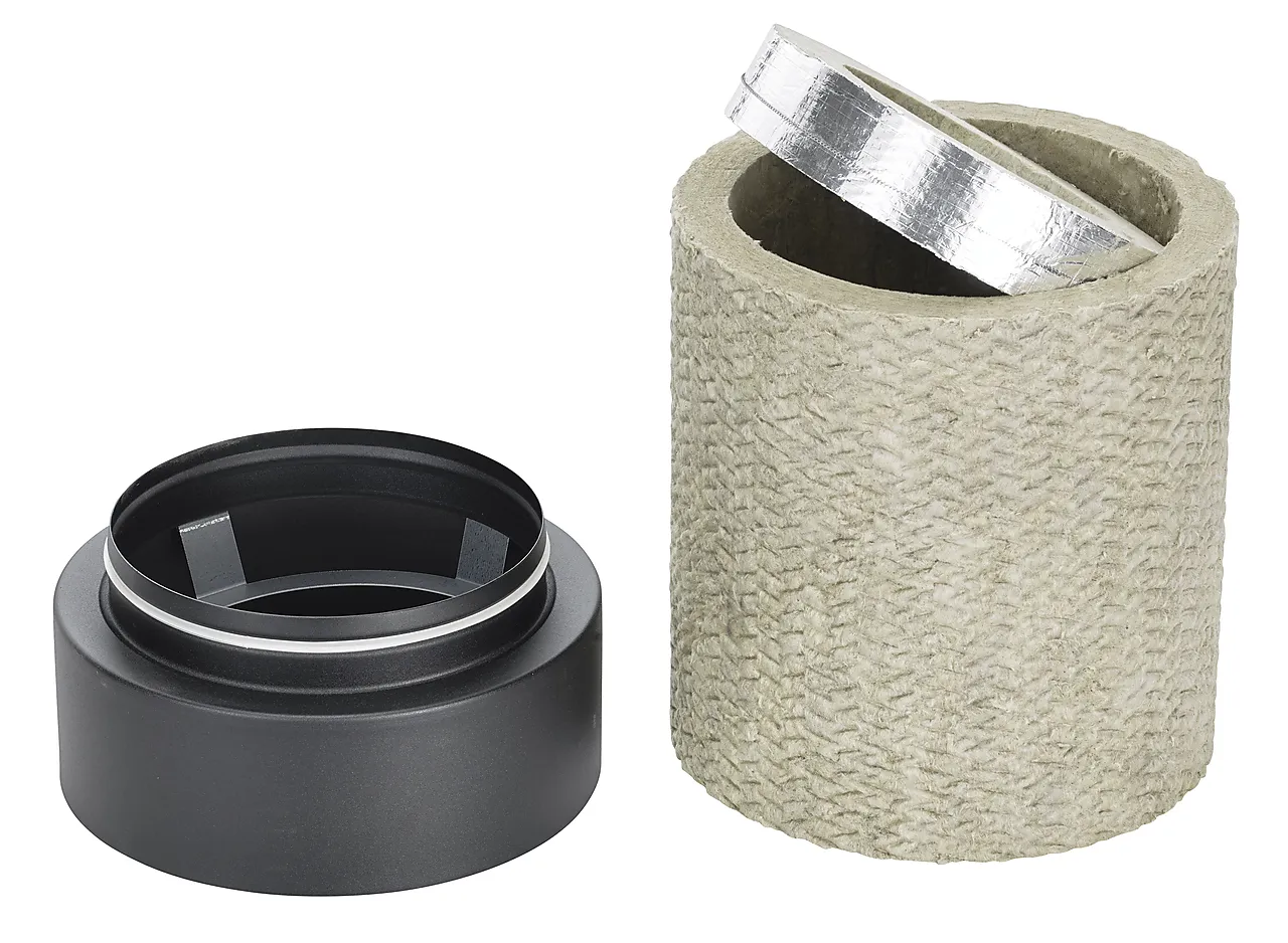 Overgang Ø226 Ø280 tilluft svart