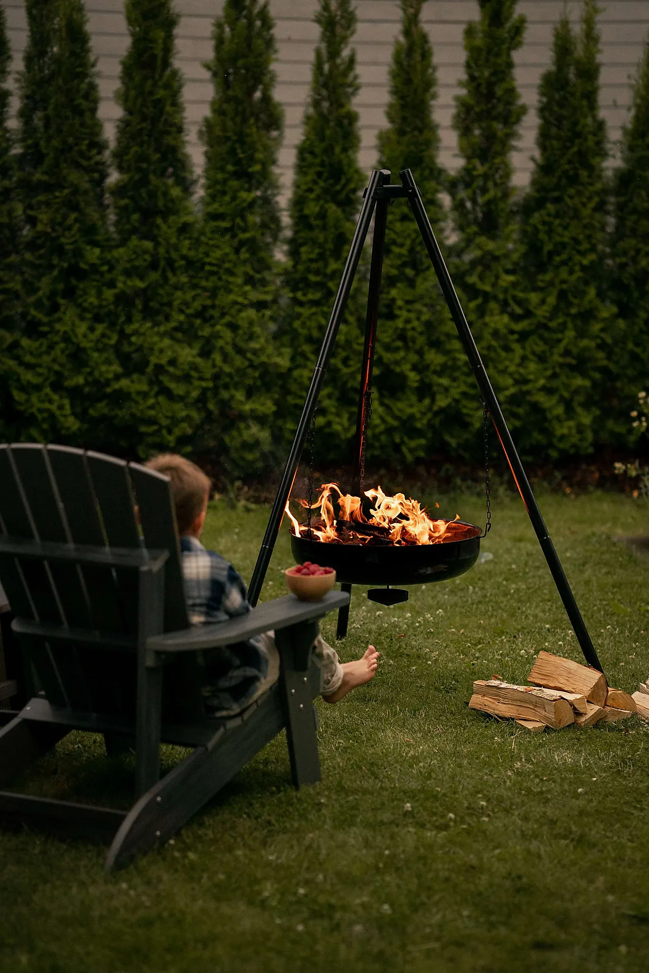 Espegard bålpanne LUN 60 cm med stativ og gryte null - null - 3 - Miniatyr