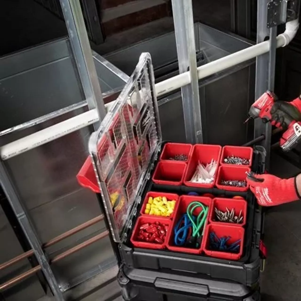 Milwaukee bokser PACKOUT tilbehørskoffert null - null - 2 - Miniatyr