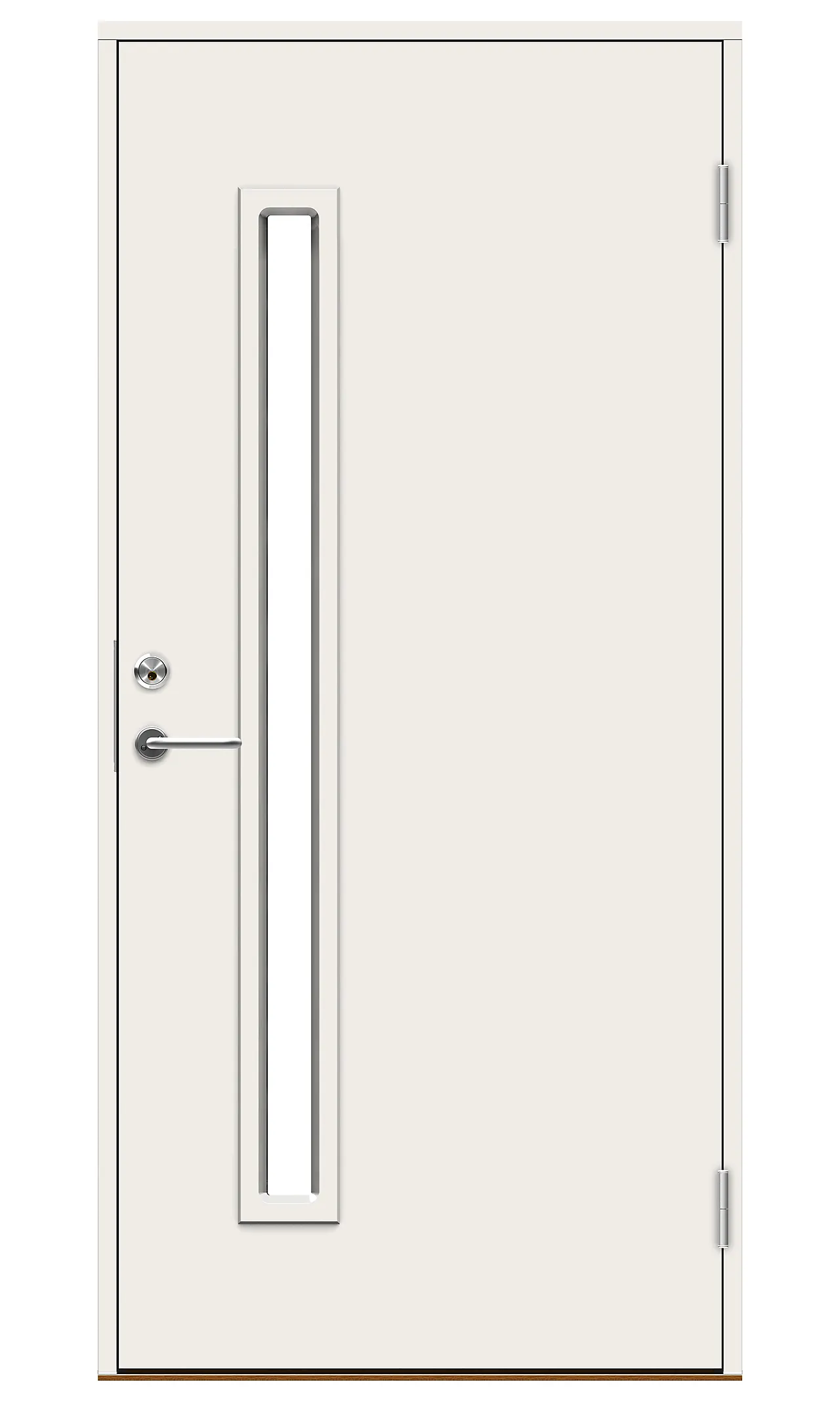 Urban Pluss ytterdør med glass 100x210 cm høyrehengslet hvit Urban Pluss ytterdør med glass 100x210 cm høyrehengslet hvit