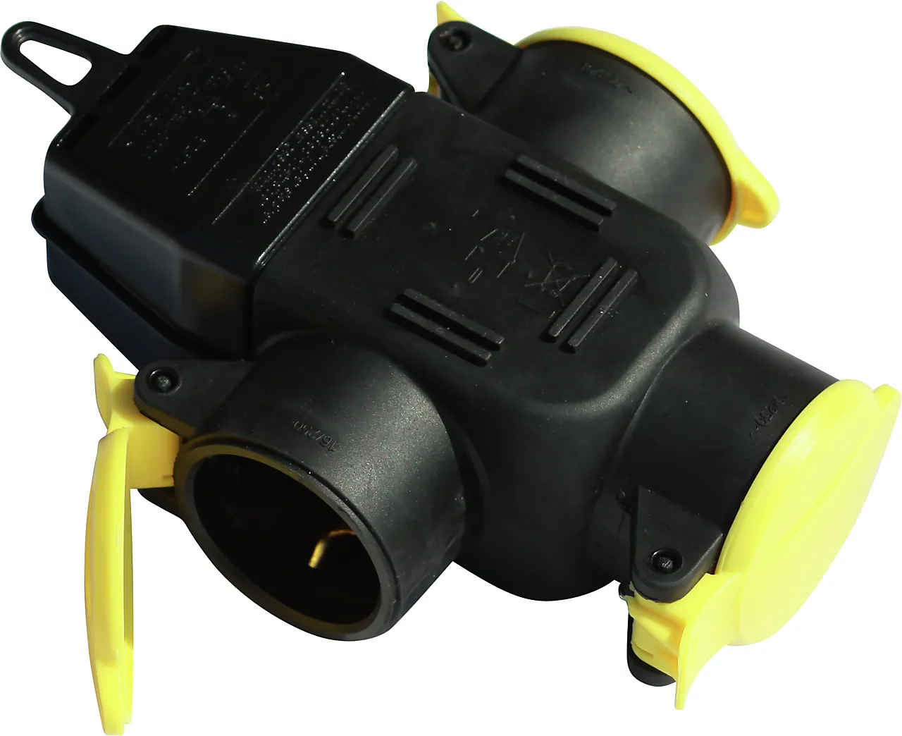 Grenuttak 3-veis m/ lokk sort