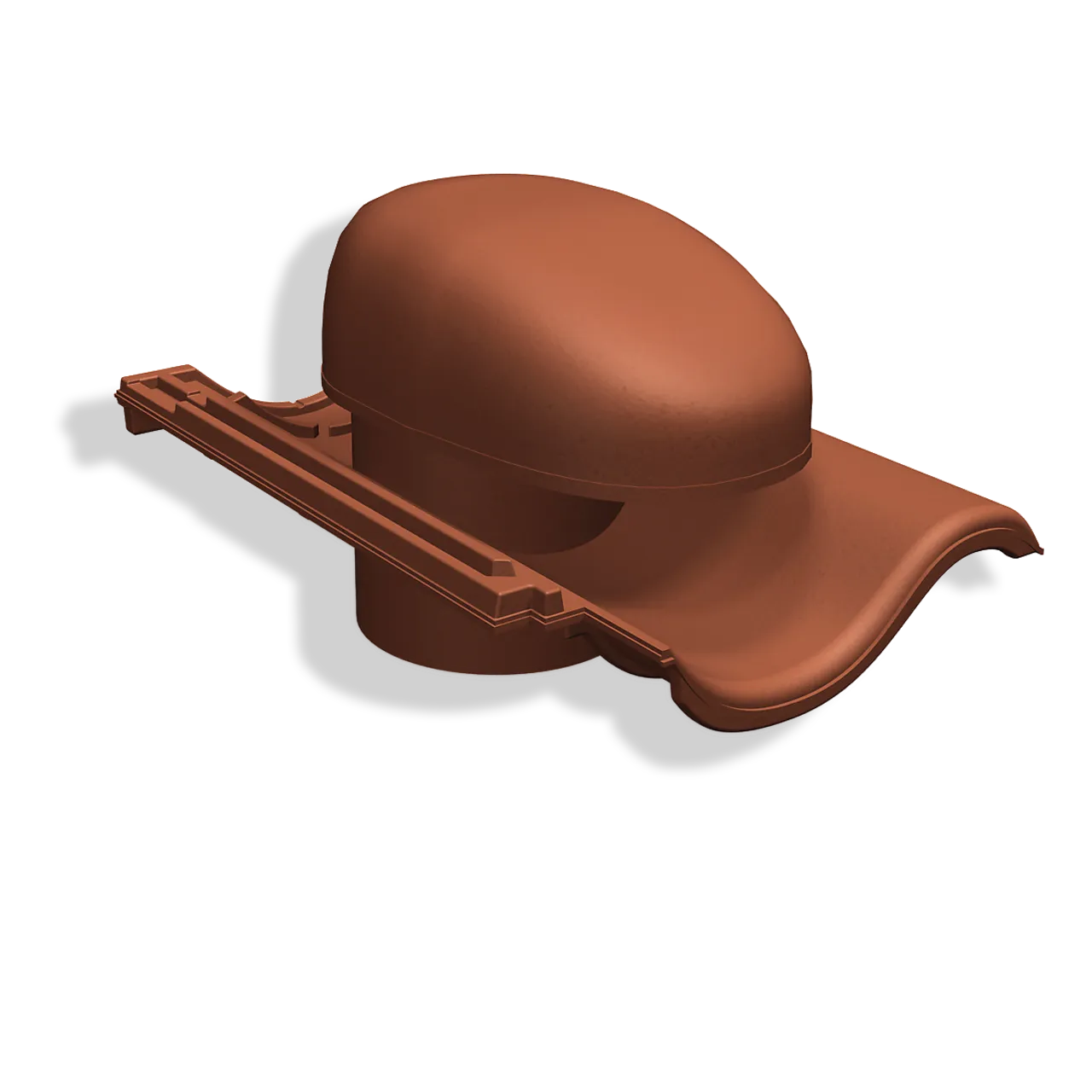 Avløpslufter hansa rett naturrød ubehubehandlet Avløpslufter hansa rett naturrød ubehubehandlet