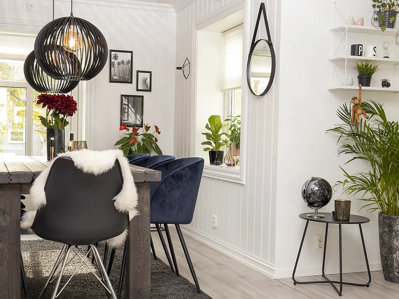 Gulvlist furu profilert hvit bomull S0502-Y 15x58 mm