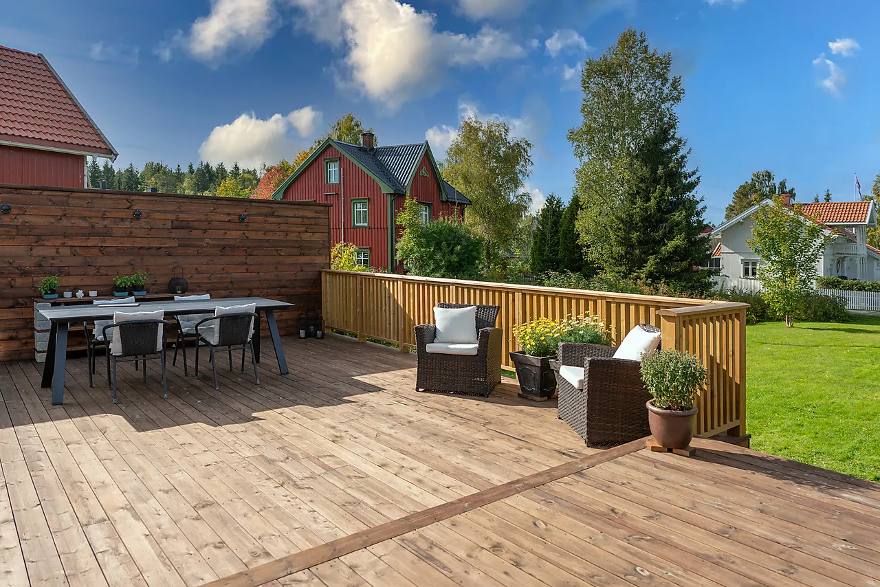 Terrassebord royalimpregnert brun furu 28x120x5100 mm null - 28x120 - 2 - Miniatyr