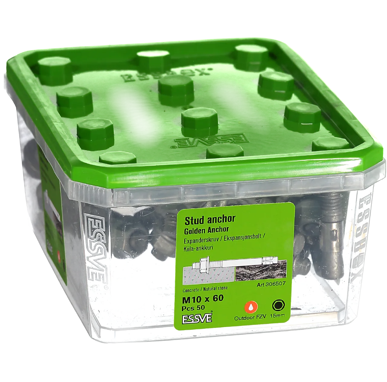 Ekspansjonsbolt Golden Anchor M10x60 50 stk null - null - 2 - Miniatyr