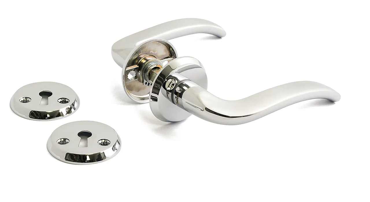 Dørhåndtak innvendig børstet krom 38-42 mm