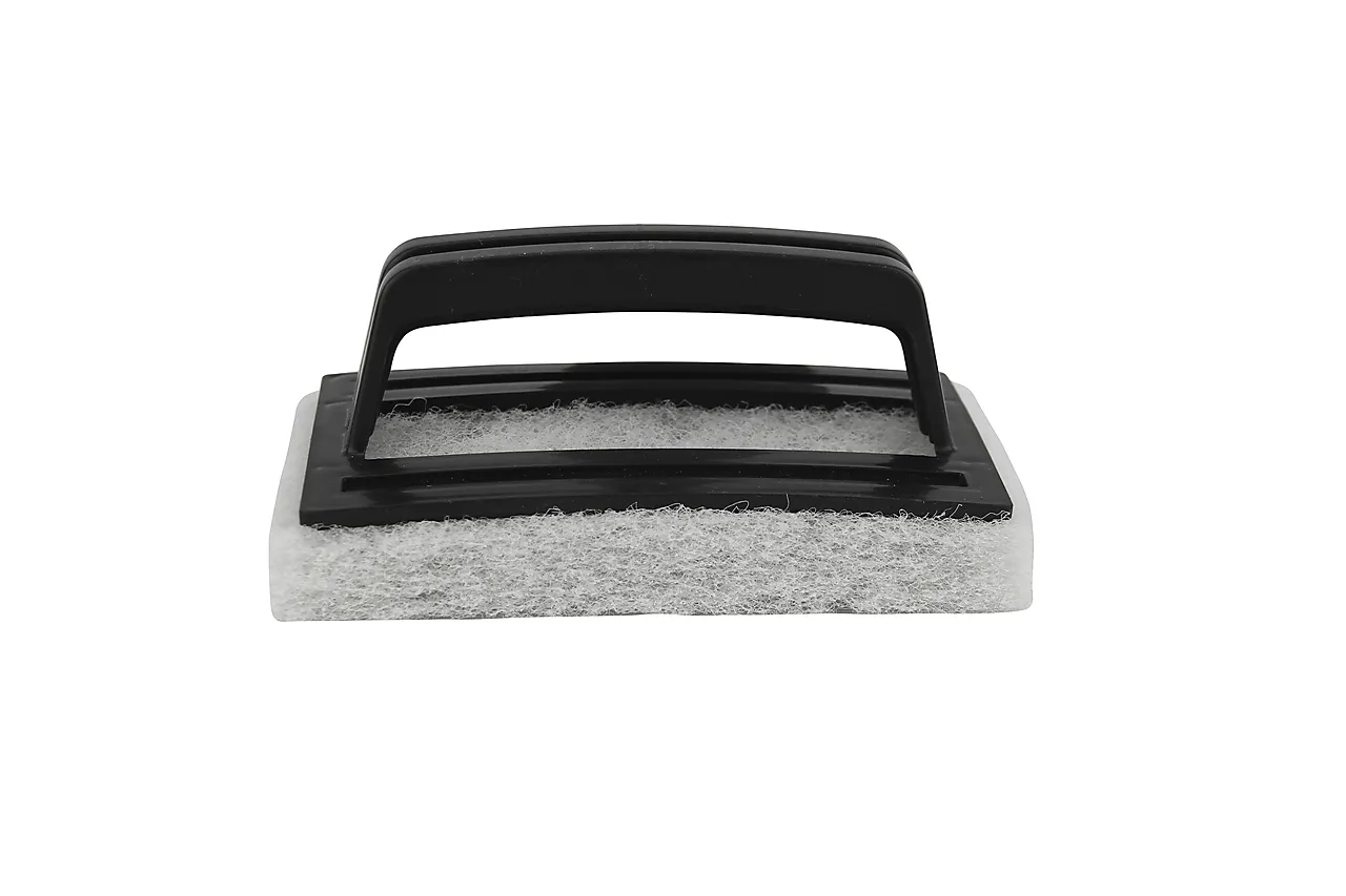 Skurepad hvit m håndtak 150x90x20mm nordic tools