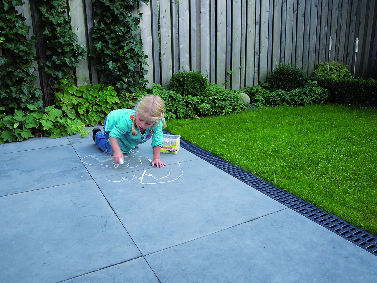 Drensrenne uten rist 1 meter null - null - 2 - Miniatyr