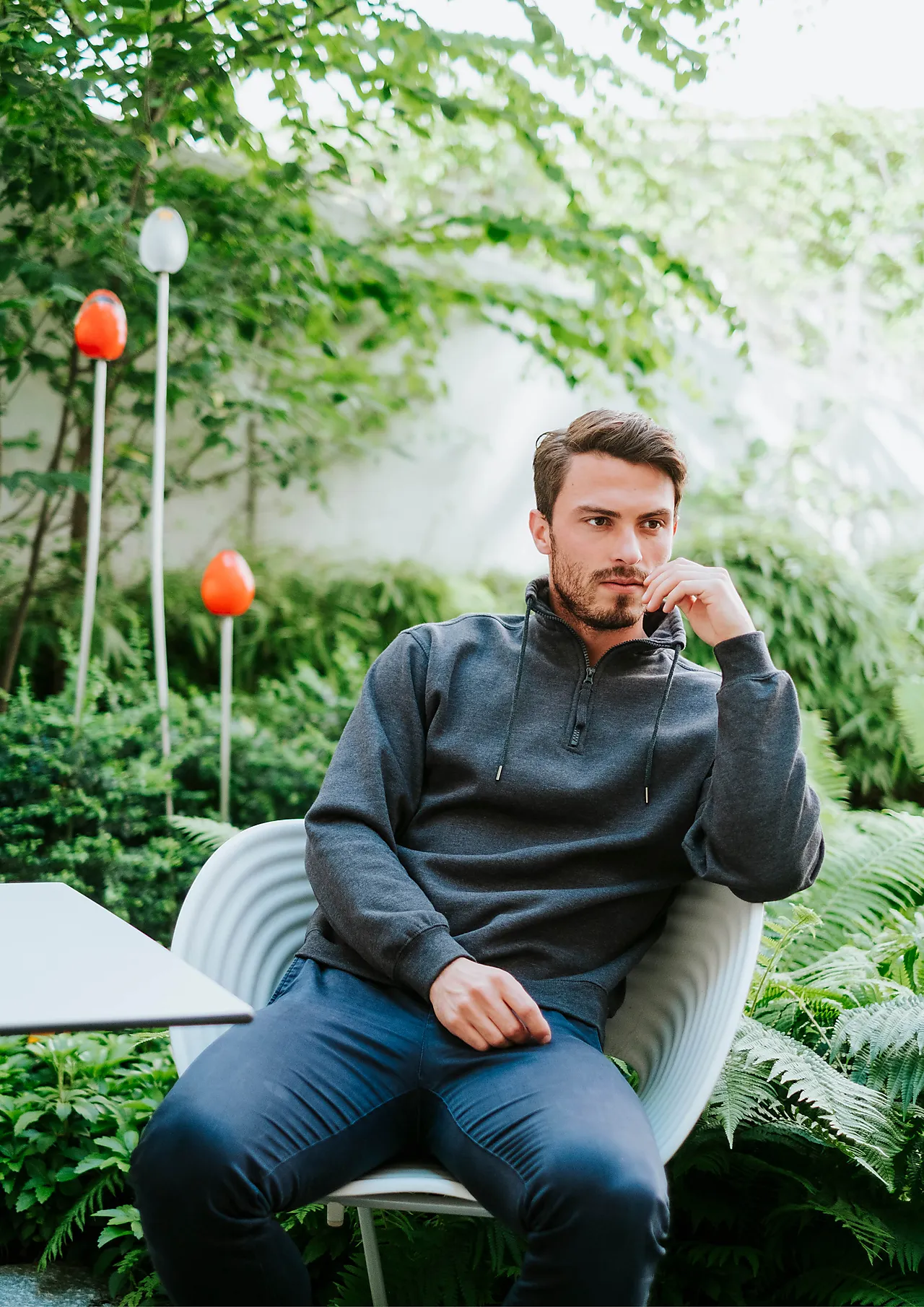 Genser mzip 0170 gråmel 2xl panther null - null - 2 - Miniatyr