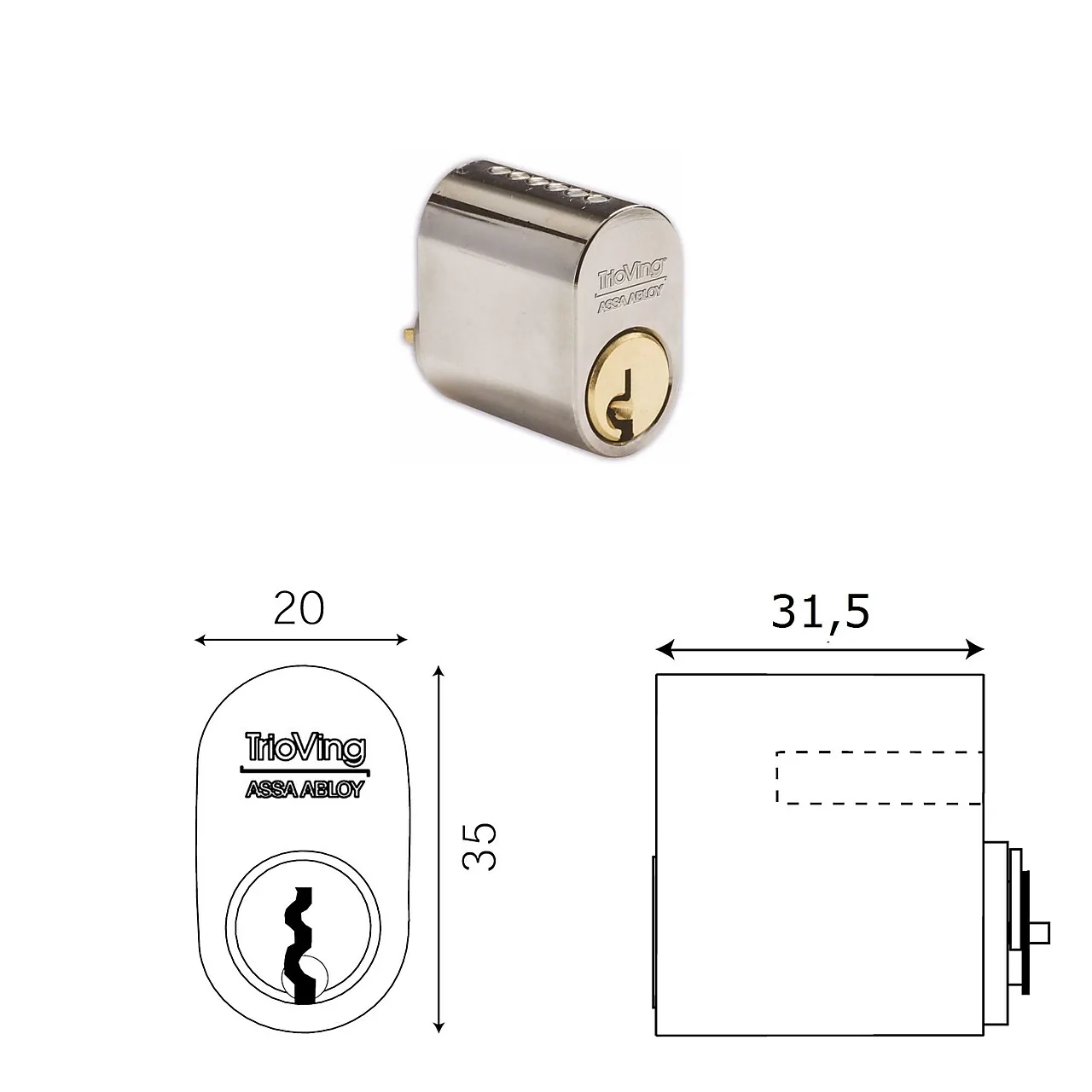 SYLINDER 5537/32 MS FKR     TV SY5537 SYLINDER