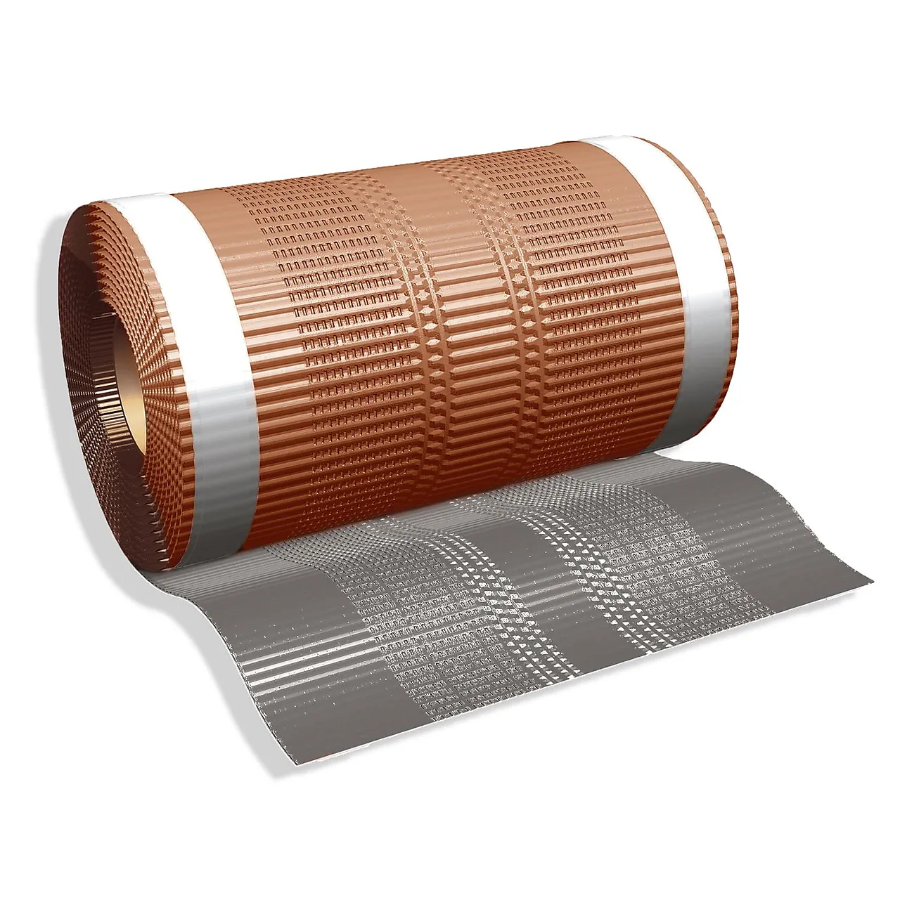 Møne- og valmtettingsrull 300 mm x 5 m lys grå