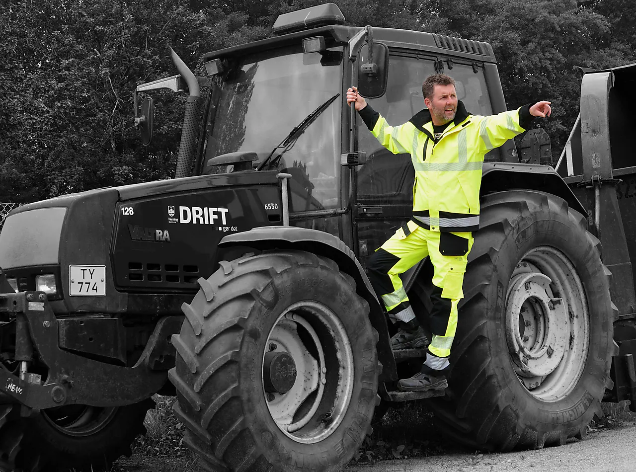 Skalljakke med refleks gul/svart S null - null - 2 - Miniatyr