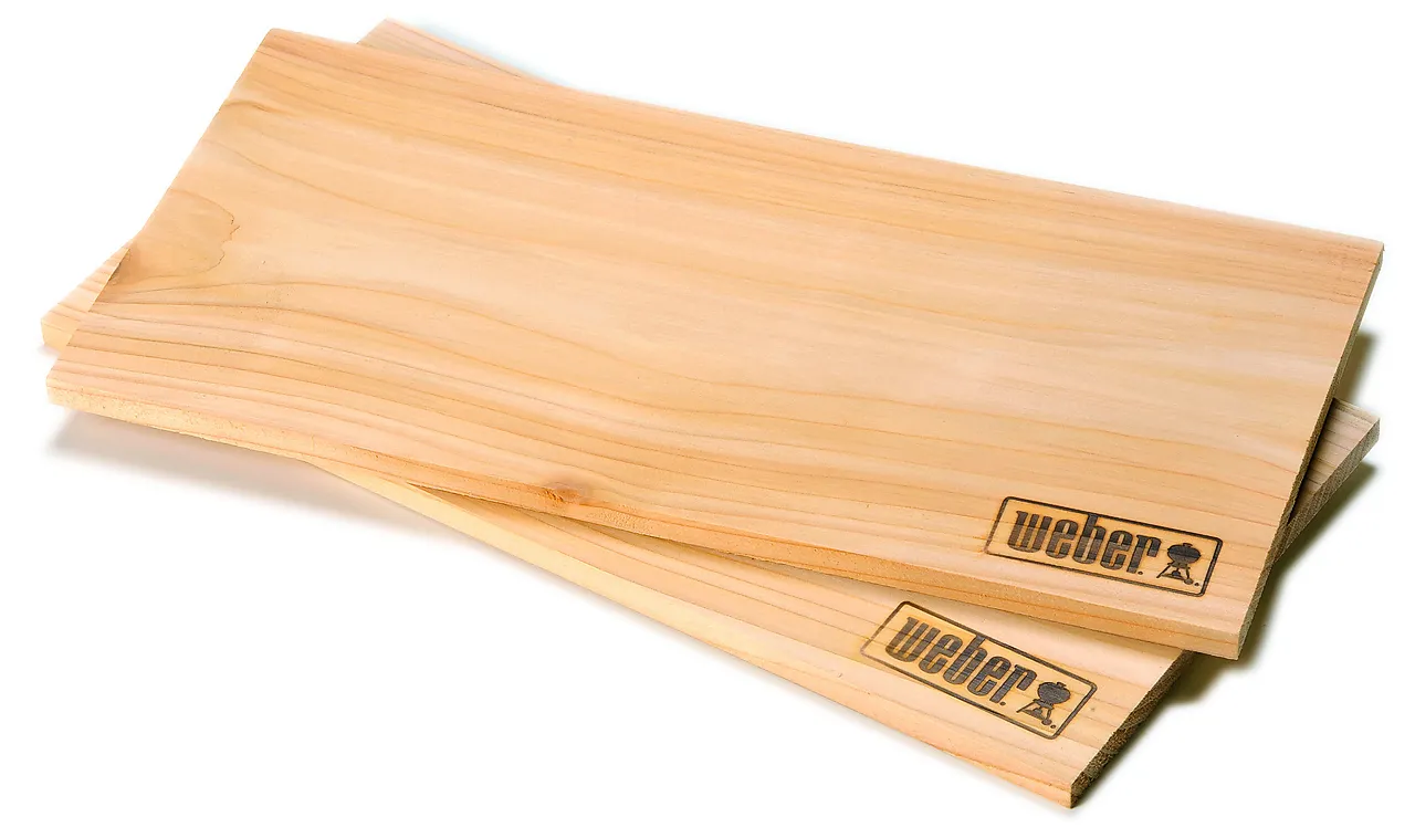 Weber røkeplanke sedertre sett med 2 stk
