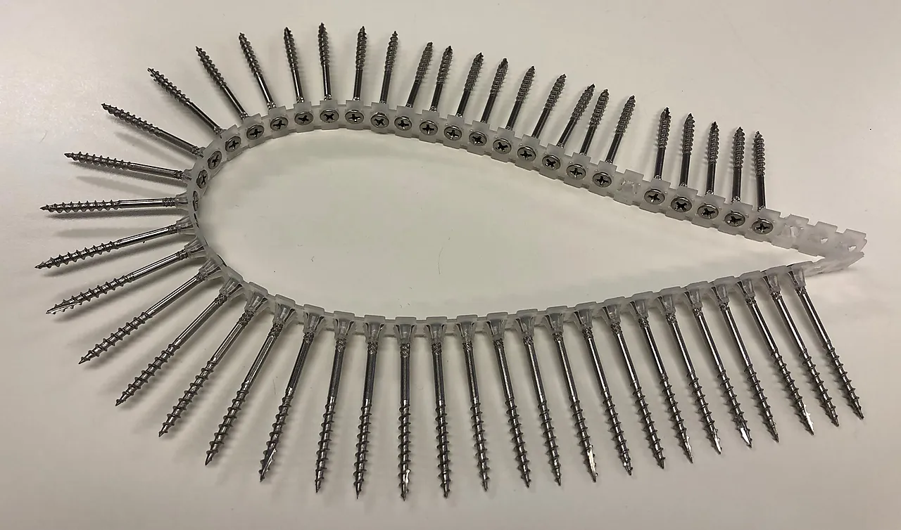 Terrasseskrue rustfri A2 båndet PH2 4,2x55 mm 1000 stk Terrasseskrue rustfri A2 båndet PH2 4,2x55 mm 1000 stk