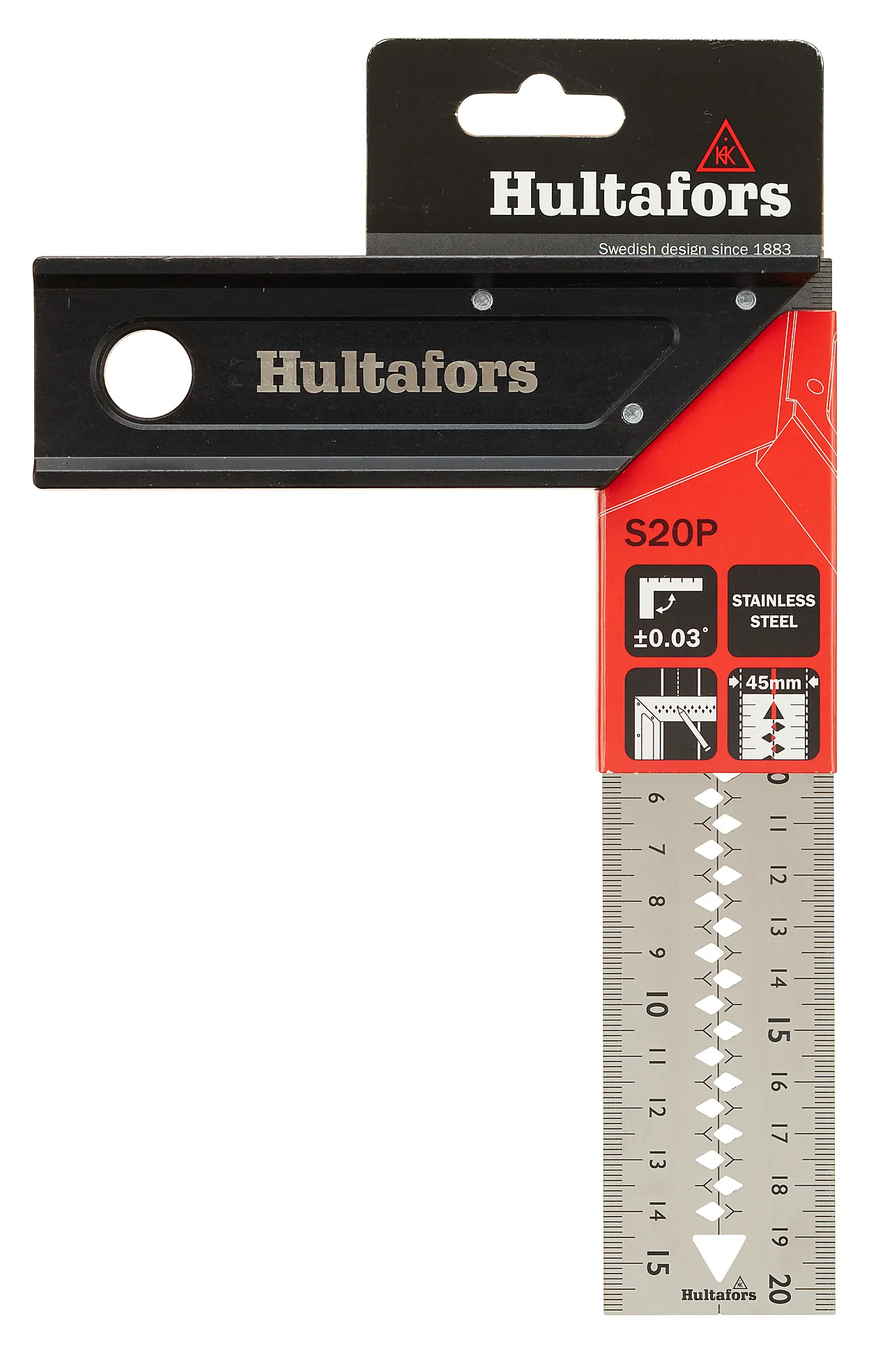 Hultafors vinkel proff S20P 20 cm null - null - 3 - Miniatyr