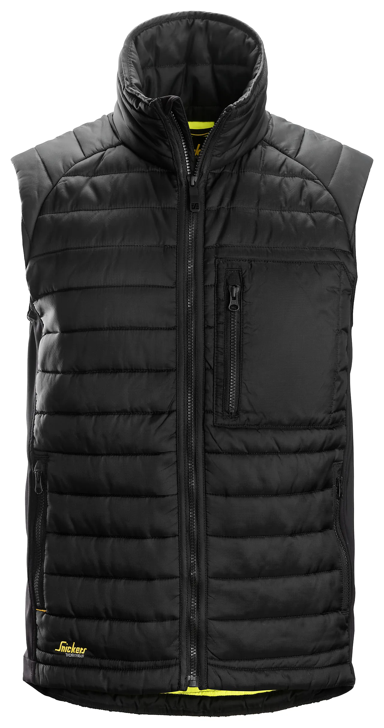 Vest vattert 4512 sort xxl snickers workwear