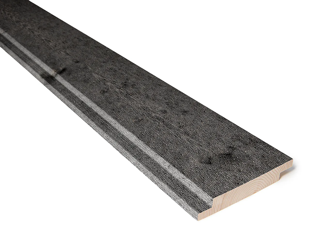 Gran 19x123 df tett ædelsort kledning dobbelfals tett