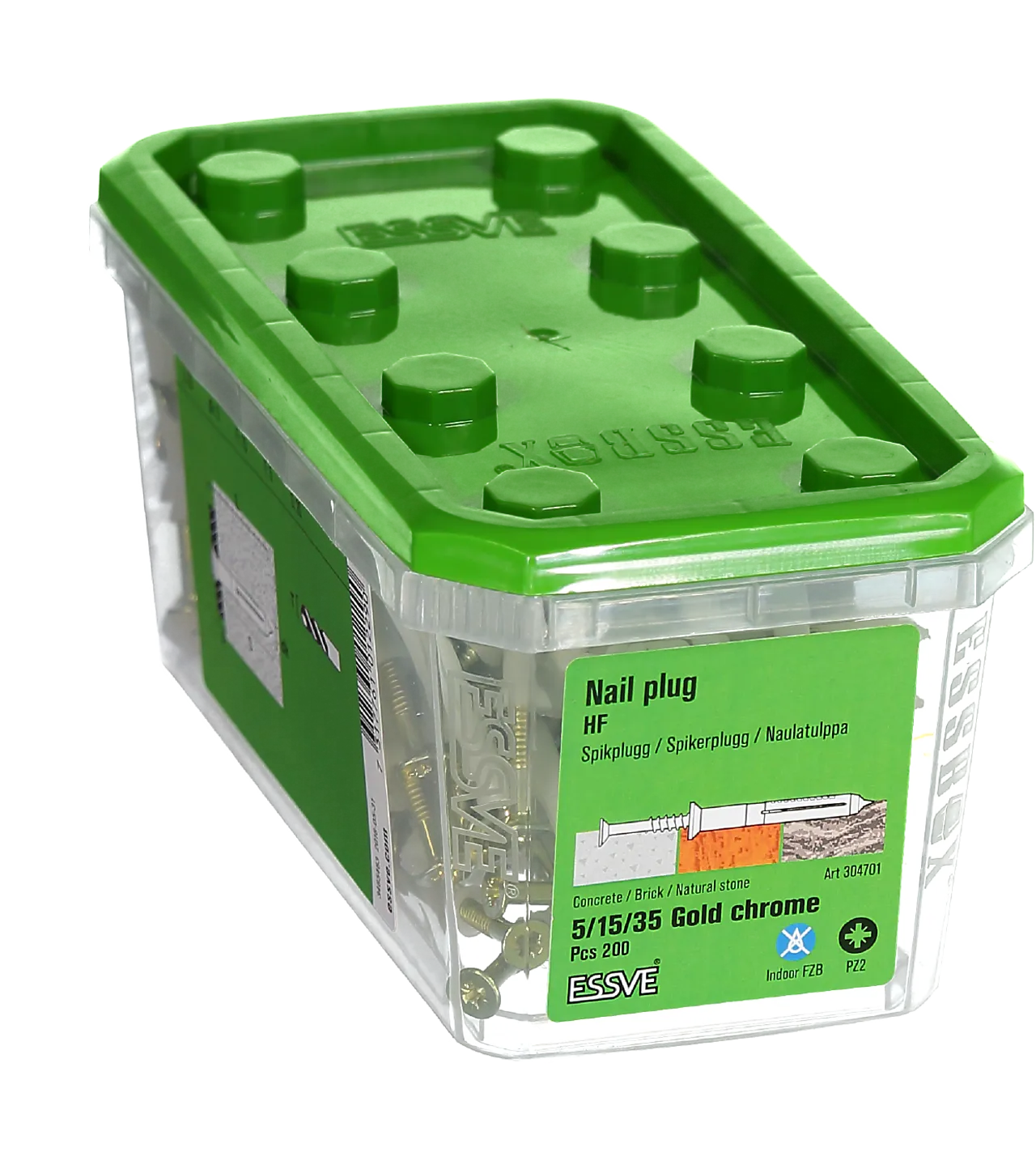 Spikerplugg gulfors sh 5x35 fzb-200, senkhode-krage blankforsinket null - null - 2 - Miniatyr