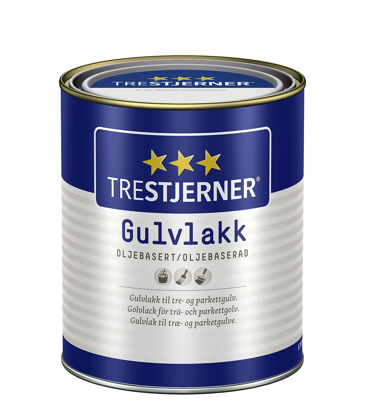 Gulvlakk oljebasert halvblank 0,75 liter Trestjerner Gulvlakk oljebasert halvblank 0,75 liter Trestjerner