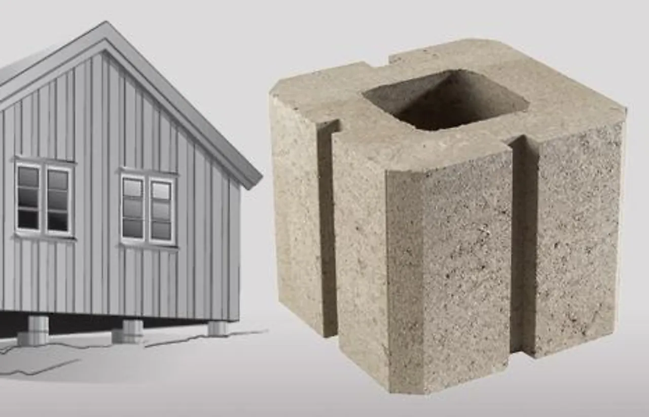 Blokk pilar grå 24x24x20 cm null - null - 2 - Miniatyr