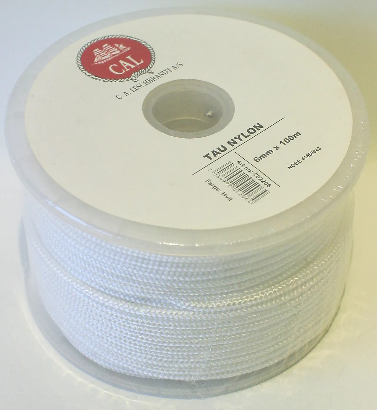 Tau flettet nylon 6mm 100m