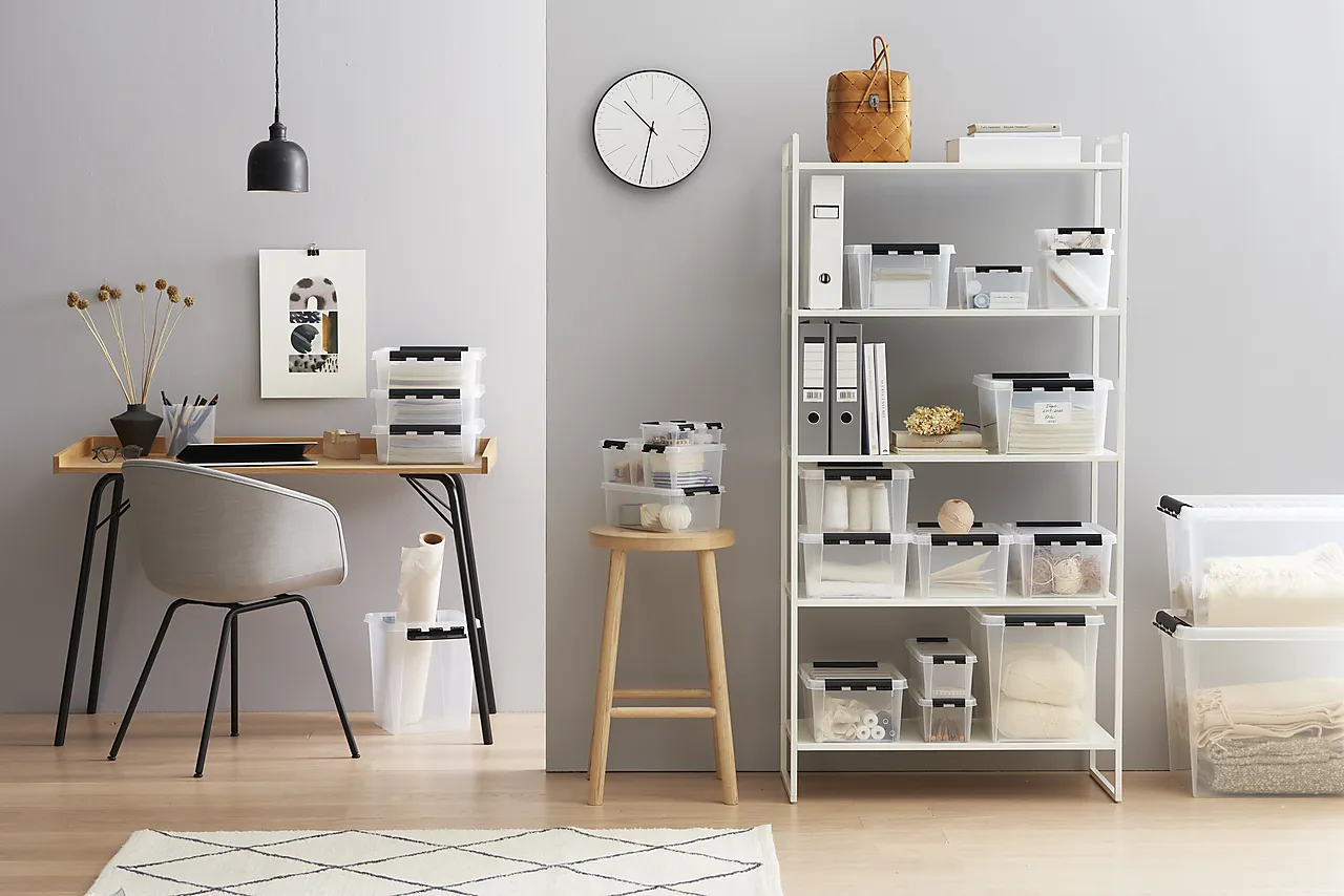 Oppbevaringsboks classic 1 med lokk 1 liter 21x17x6 cm null - null - 3 - Miniatyr