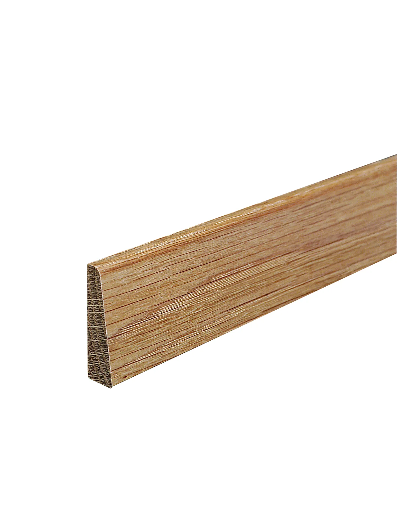 Fotlist skrå profil 12x50 mm hvitlasert eik Fotlist skrå profil 12x50 mm hvitlasert eik