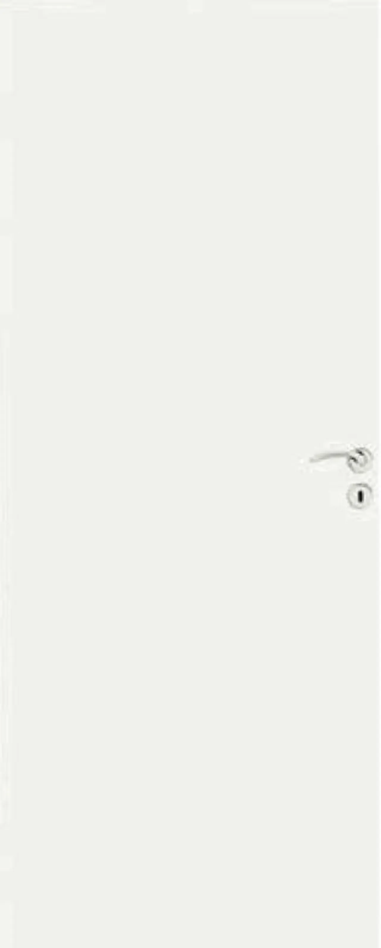 Innerdør bris slett helhvit 8x18 dørblad u/karm