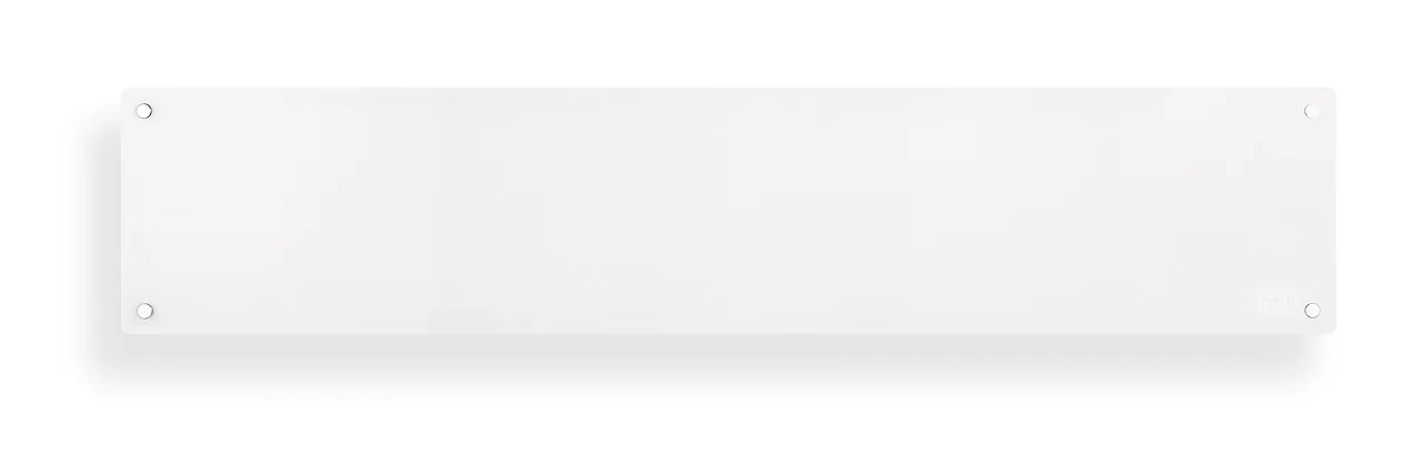 Panelovn glass list 1000 watt hvit