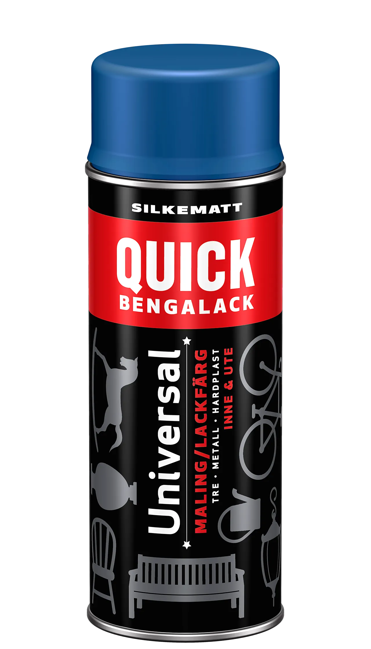 Bengalack spray sløret safir silkematt 400 ml