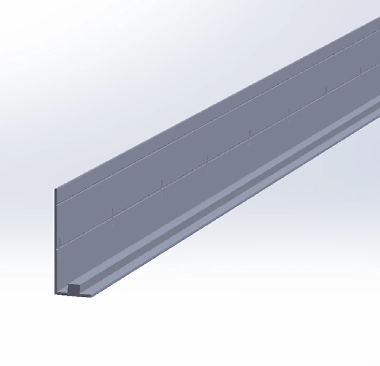 Bunnlist alu 2400 13x35x2400mm