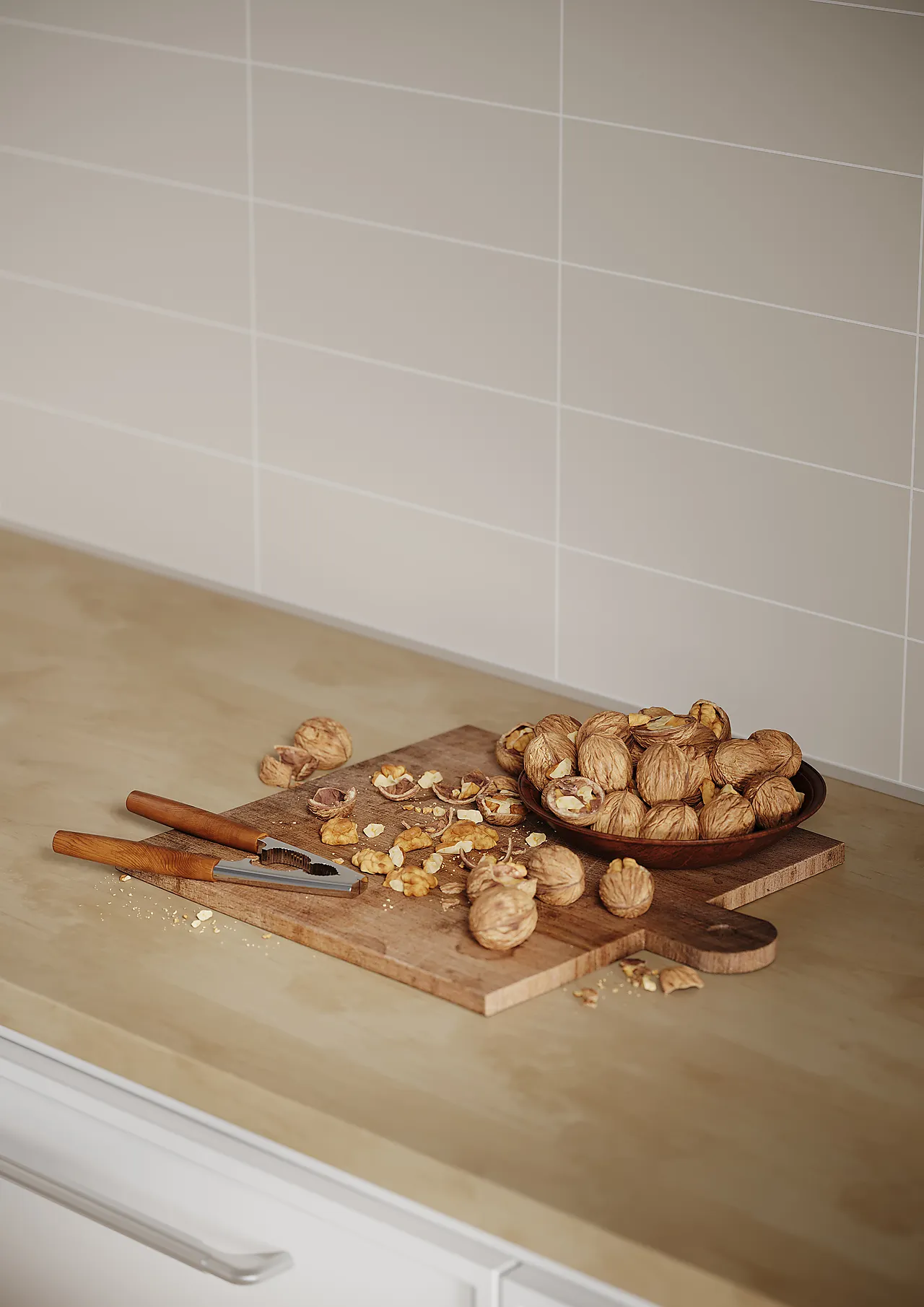 Kjøkkenpl 2090km3010 em light grey flis 30x10cm 10x620x580 null - null - 2 - Miniatyr