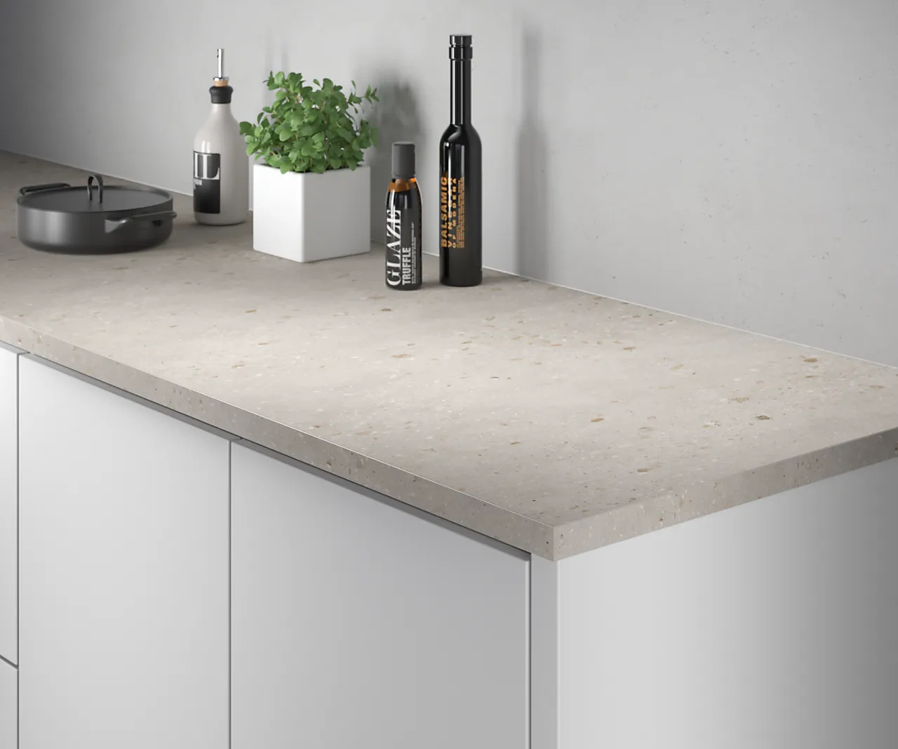 Benkeplate ABS 29x3020x610 mm terrazzo warm null - null - 3 - Miniatyr