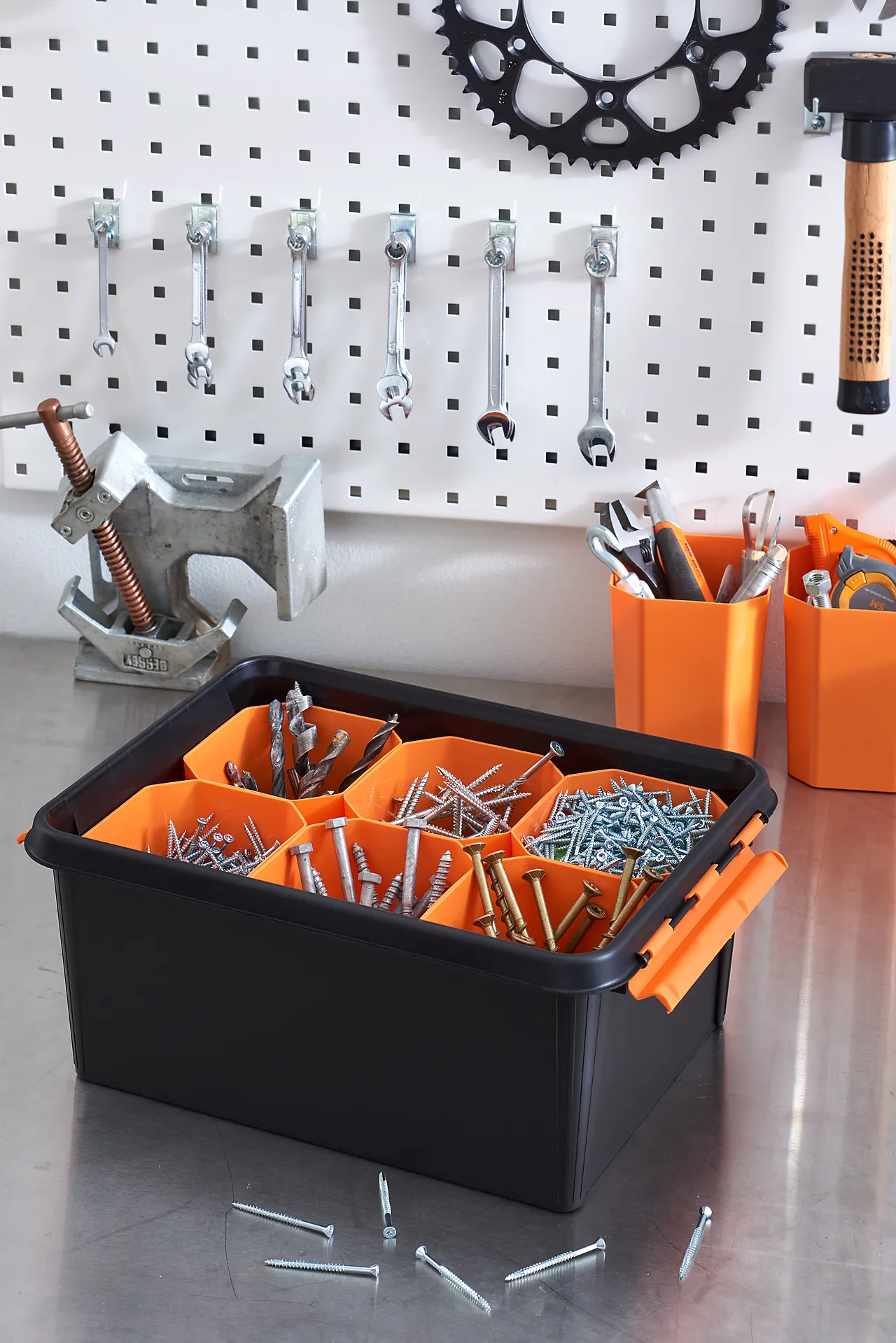 Innsats til oppbevaringsboks oransje 1,6 liter null - null - 2 - Miniatyr