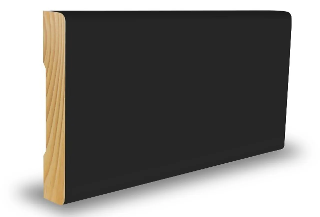 Karmlist furu rundkant dempet sort 12x56x4400 mm Karmlist furu rundkant dempet sort 12x56x4400 mm