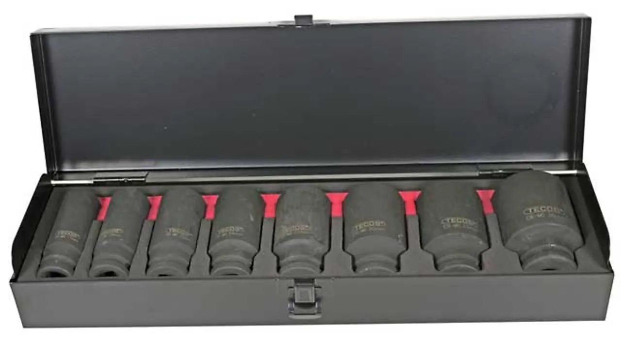 Tecos kraftpipesett 1/2" lang 17,19,22,24,27,30,32,36mm