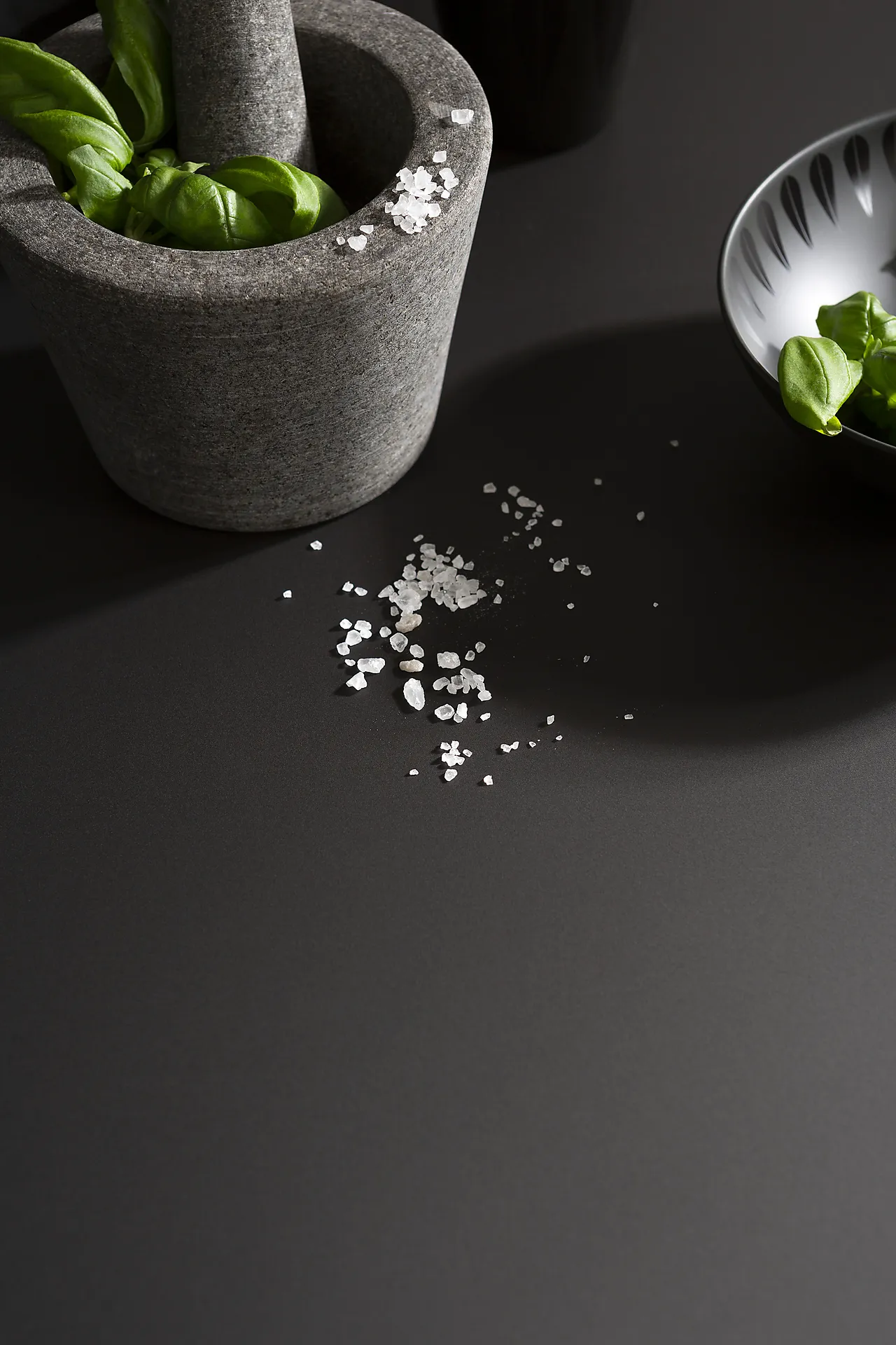 Benk 529 supermatt black 610mm rettkant 29x3020x610